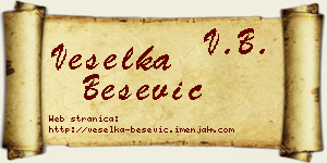 Veselka Bešević vizit kartica